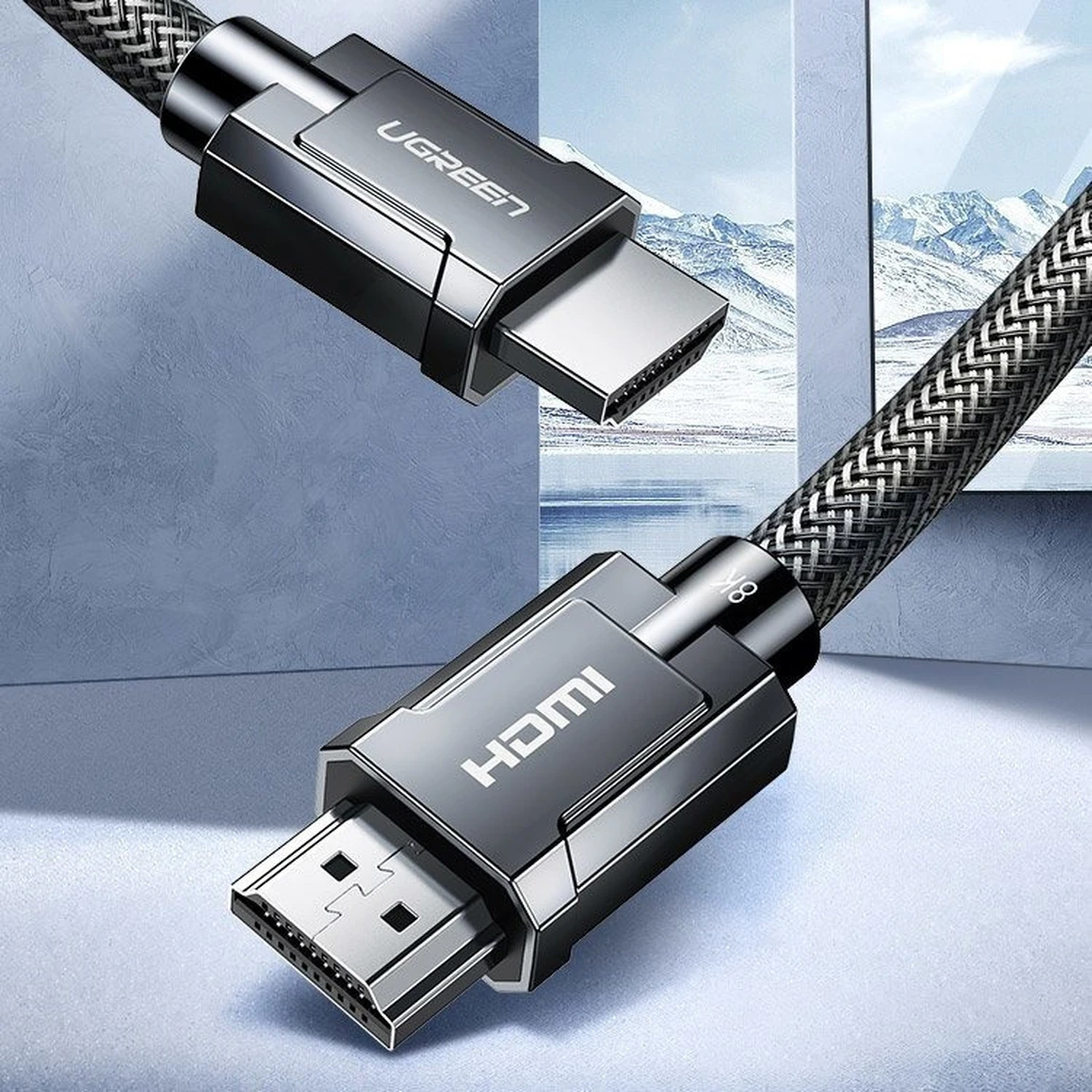 ugreen hd135 Μαύρο Καλώδιο hdmi 2.1 48gbps 4k 120hz 2m