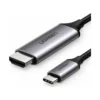 ugreen mm142 braided Μαύρο Καλώδιο usb c σε hdmi 2.0 4k 60hz 1.5m