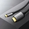 ugreen mm142 braided Μαύρο Καλώδιο usb c σε hdmi 2.0 4k 60hz 1.5m