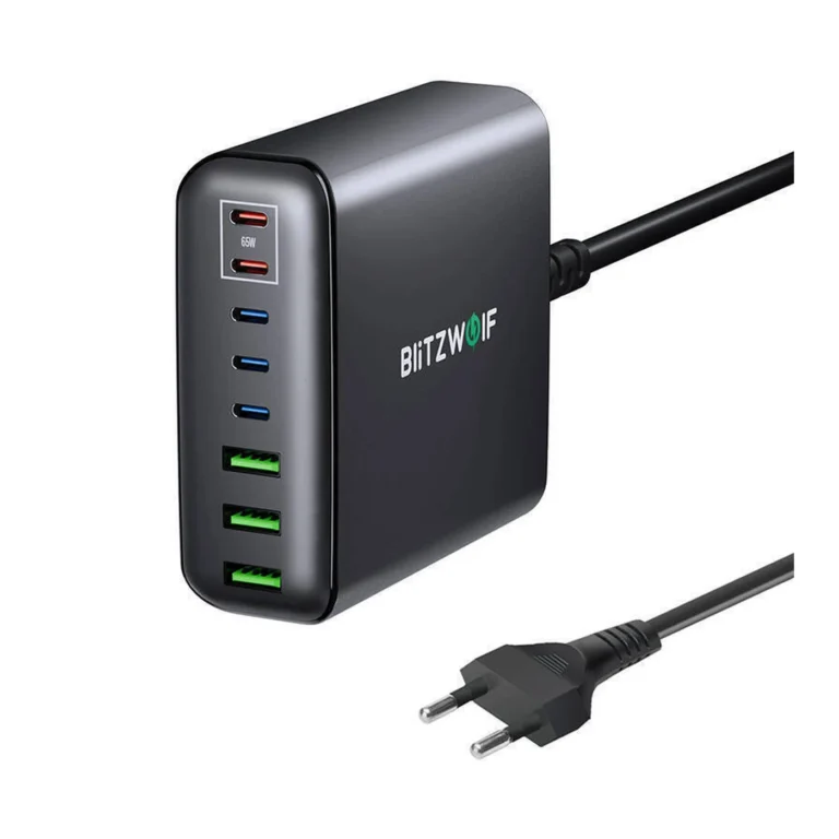 blitzwolf Μαύρος Φορτιστής bw s26 pd3.0 qc3.0 250w