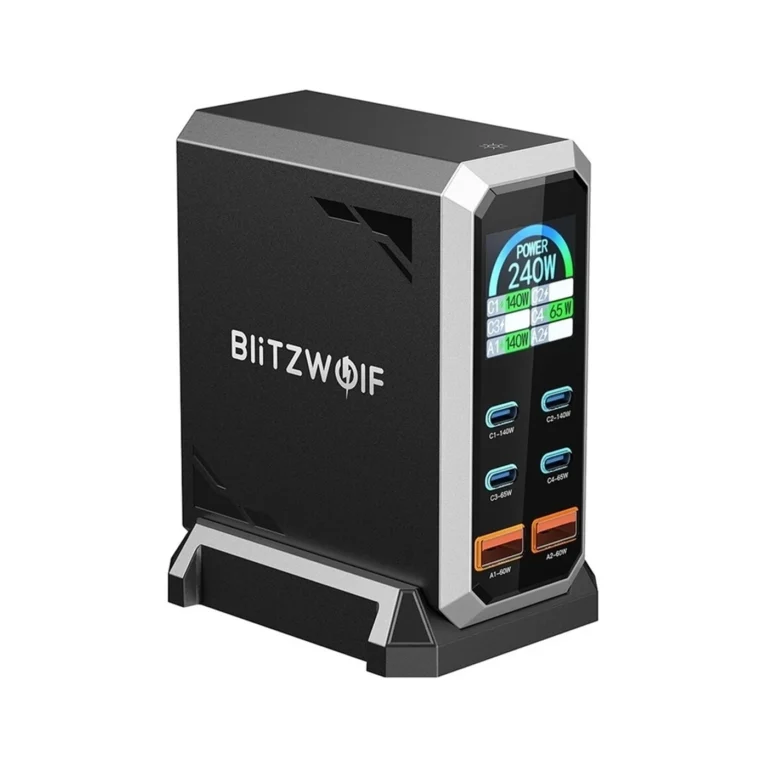 blitzwolf bw s31 Μαύρη Βάση Φόρτισης gan pd 240w
