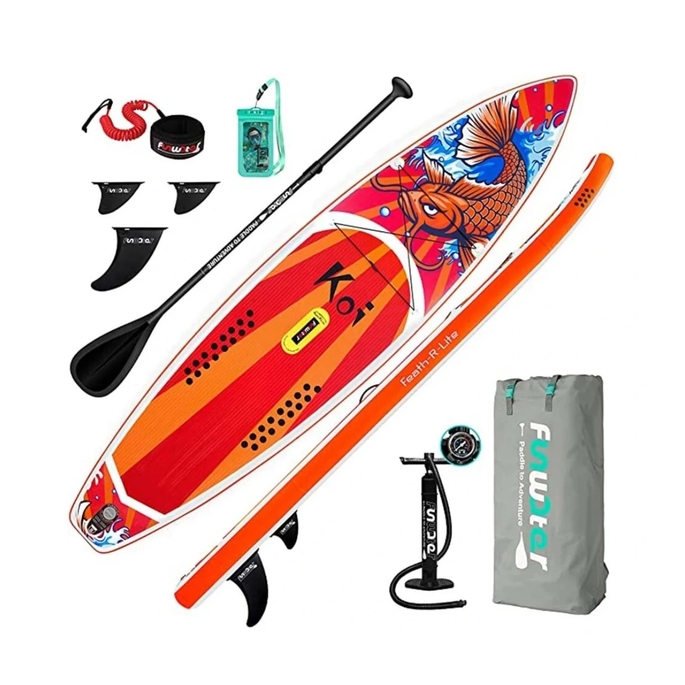 funwater supfr01e feath r lite Φουσκωτή Σανίδα sup koi 3.5m funwater supfr01e feath r lite Φουσκωτή Σανίδα sup koi 3.5m