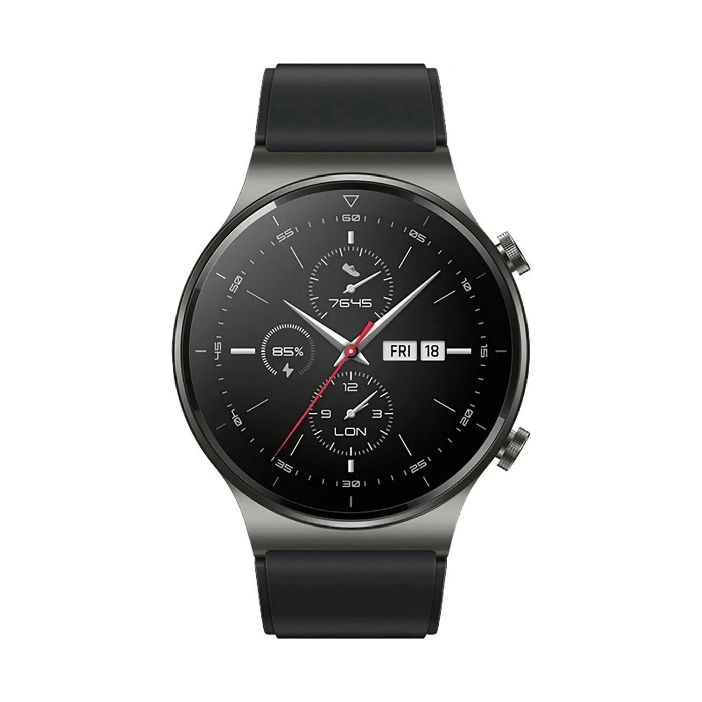 hurtel Μαύρο Λουράκι Σιλικόνης για huawei watch gt 2/3/4, gt 2e 46mm