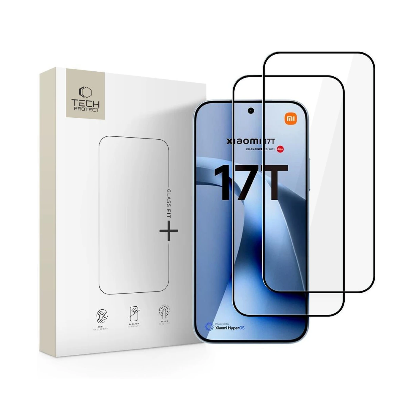tech protect fit+ Τζαμάκι Προστασίας για xiaomi 17t 2τμχ