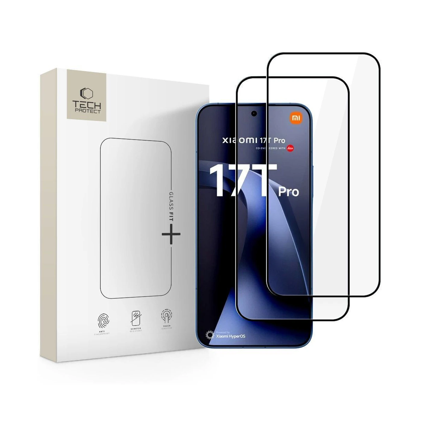 tech protect fit+ Τζαμάκι Προστασίας για xiaomi 17t pro 2τμχ