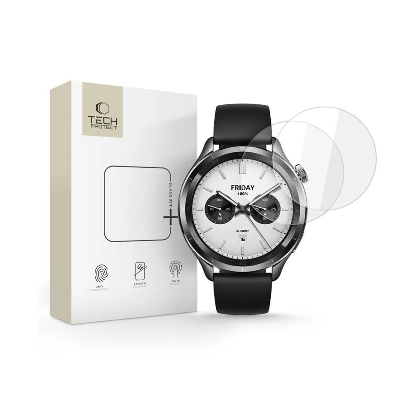 tech protect glass fit+ Τζαμάκι Προστάσιας για xiaomi watch s4 47mm 2τμχ