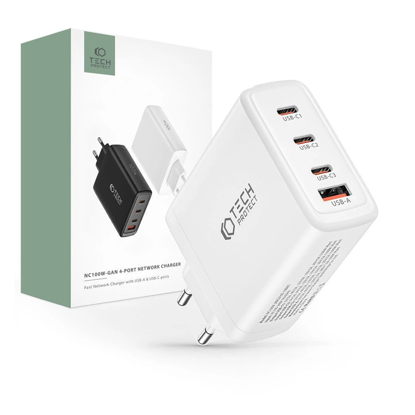 tech protect nc100w gan Φορτιστής gan pd qc 100w