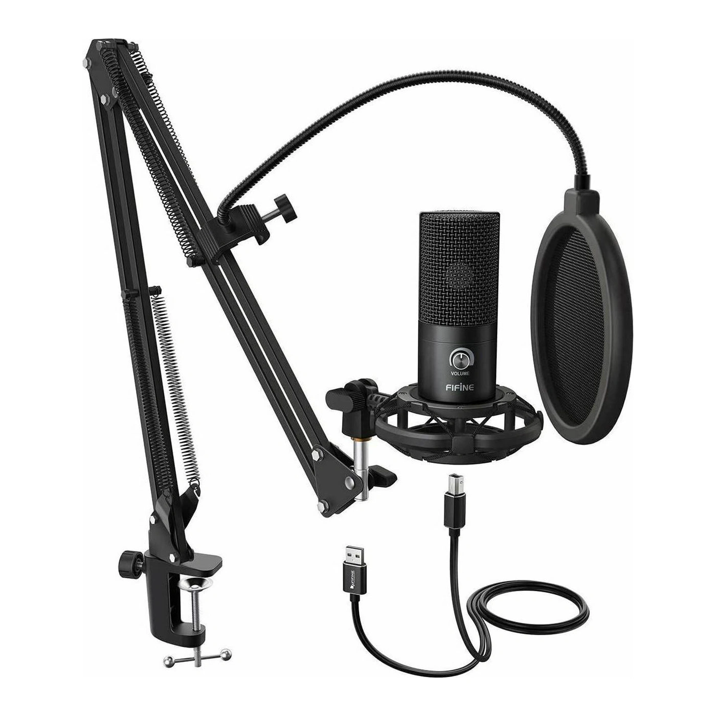 fifine t669 Σετ Πυκνωτικό Μικρόφωνο usb shock mounted