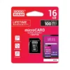 goodram m1aa microsdhc 16gb u1 uhs i 100mb/s με Αντάπτορα