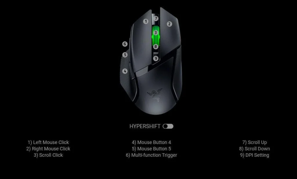 razer Ενσύρματο gaming Ποντίκι basilisk v3 x hyperspeed