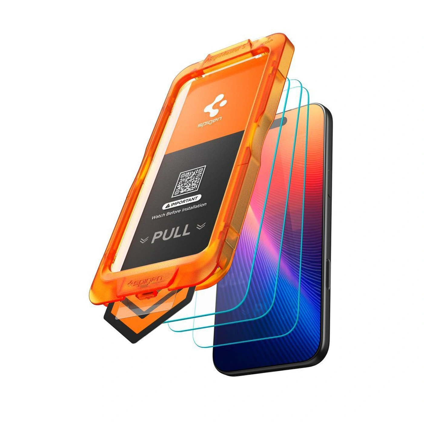 spigen alm glas.tr slim για iphone 18 pro / 17 pro 3τμχ