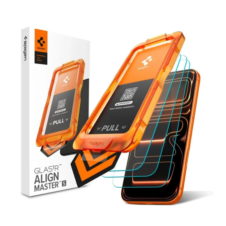 spigen alm glas.tr slim για iphone 18 pro / 17 pro 3τμχ