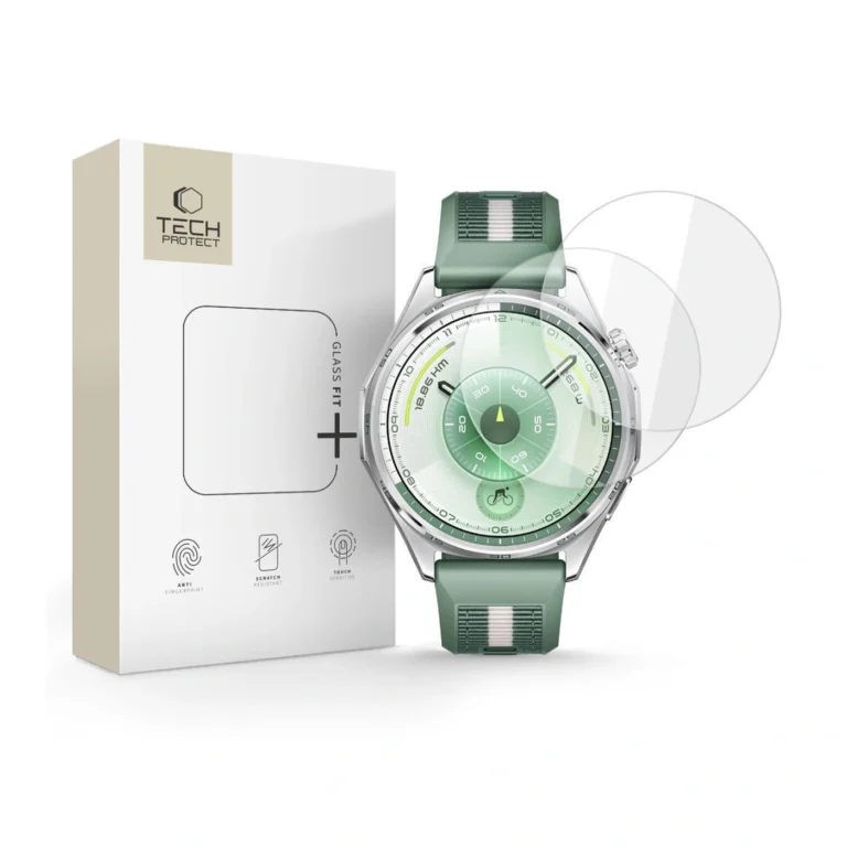 tech protect glass fit+ Τζαμάκι Προστασίας για huawei watch gt 6 46mm 2τμχ