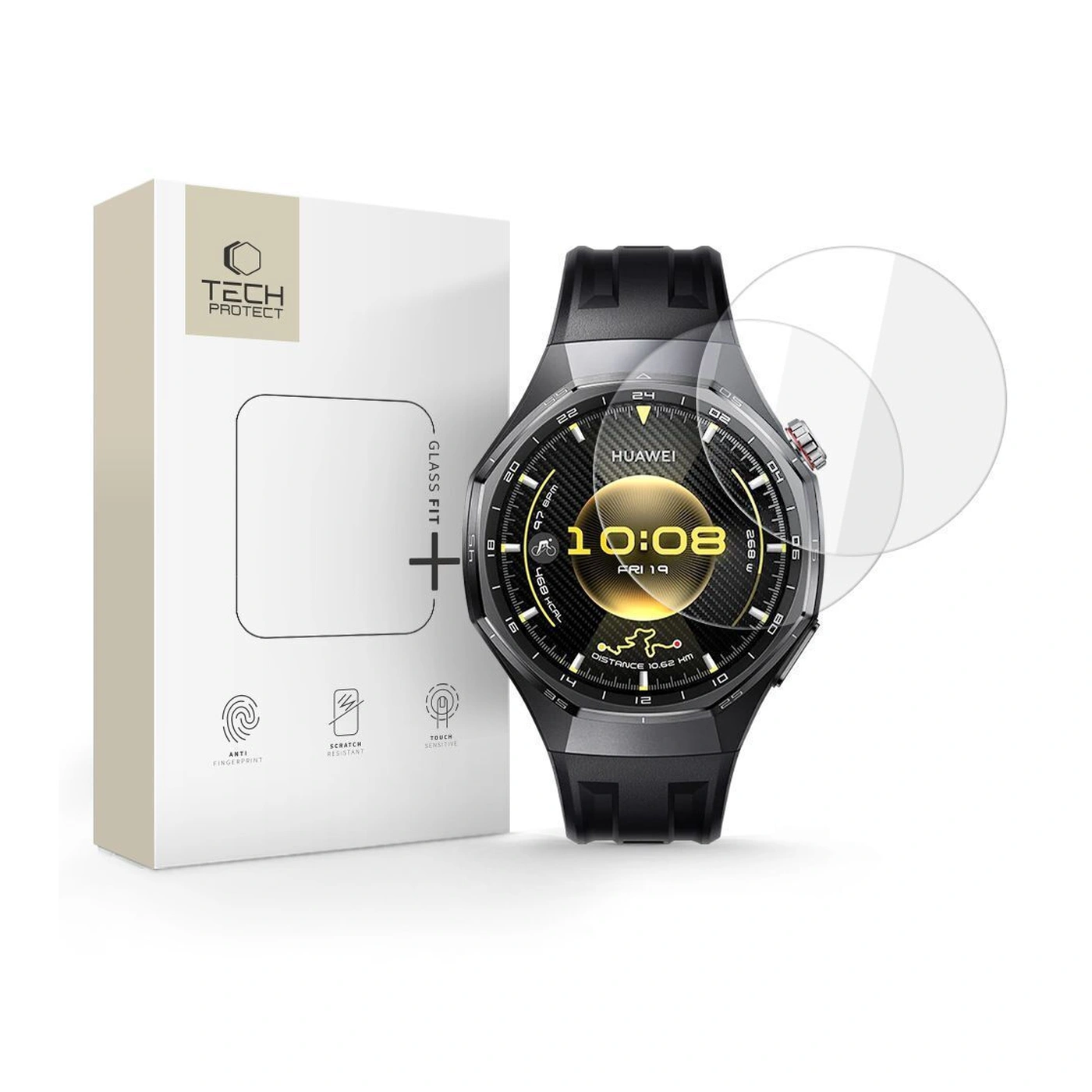 tech protect glass fit+ Τζαμάκι Προστασίας για huawei watch gt 6 pro / 7 pro 2τμχ