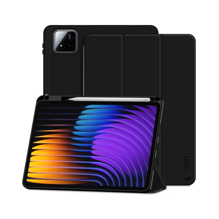 tech protect sc pen flip cover Μαύρη Θήκη για xiaomi pad 7/pad 7 pro