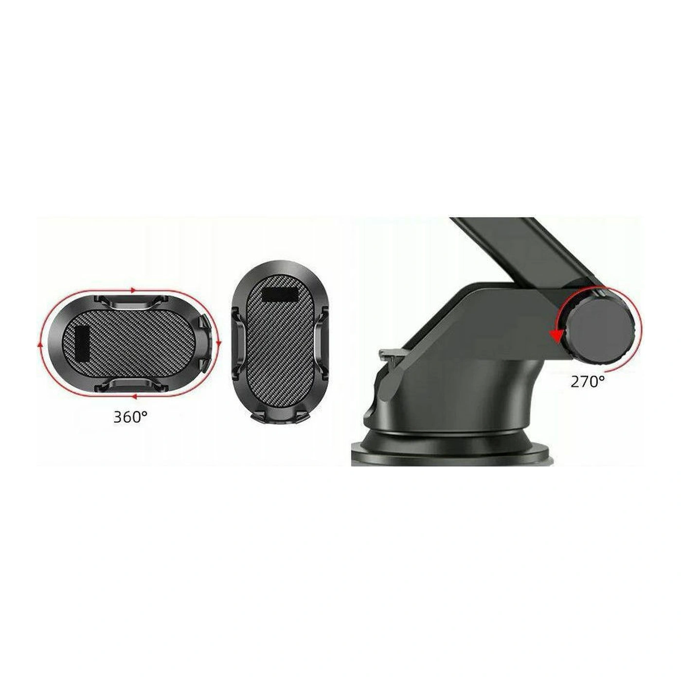 tech protect v1 universal Μαύρη Βάση Κινητού Αυτοκινήτου