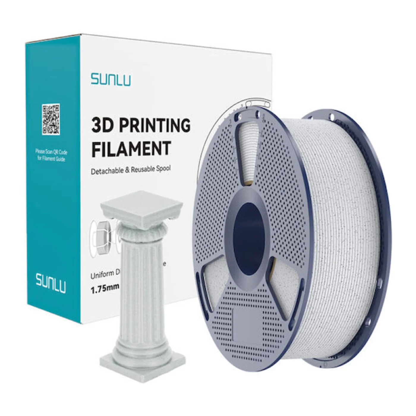 Sunlu PLA 3D High Speed Printer Filament 1.75mm Marble 1kg